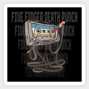 Five Finger Death Punch Cassette Sticker